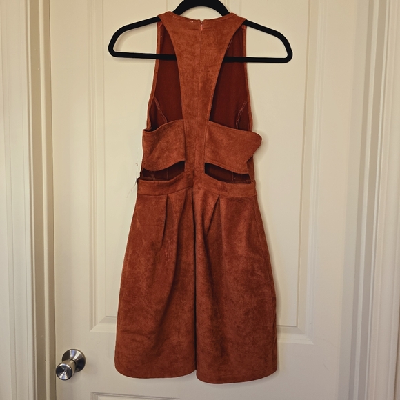 NWT Burnt Orange Cut-Out Dress - Picture 2 of 4